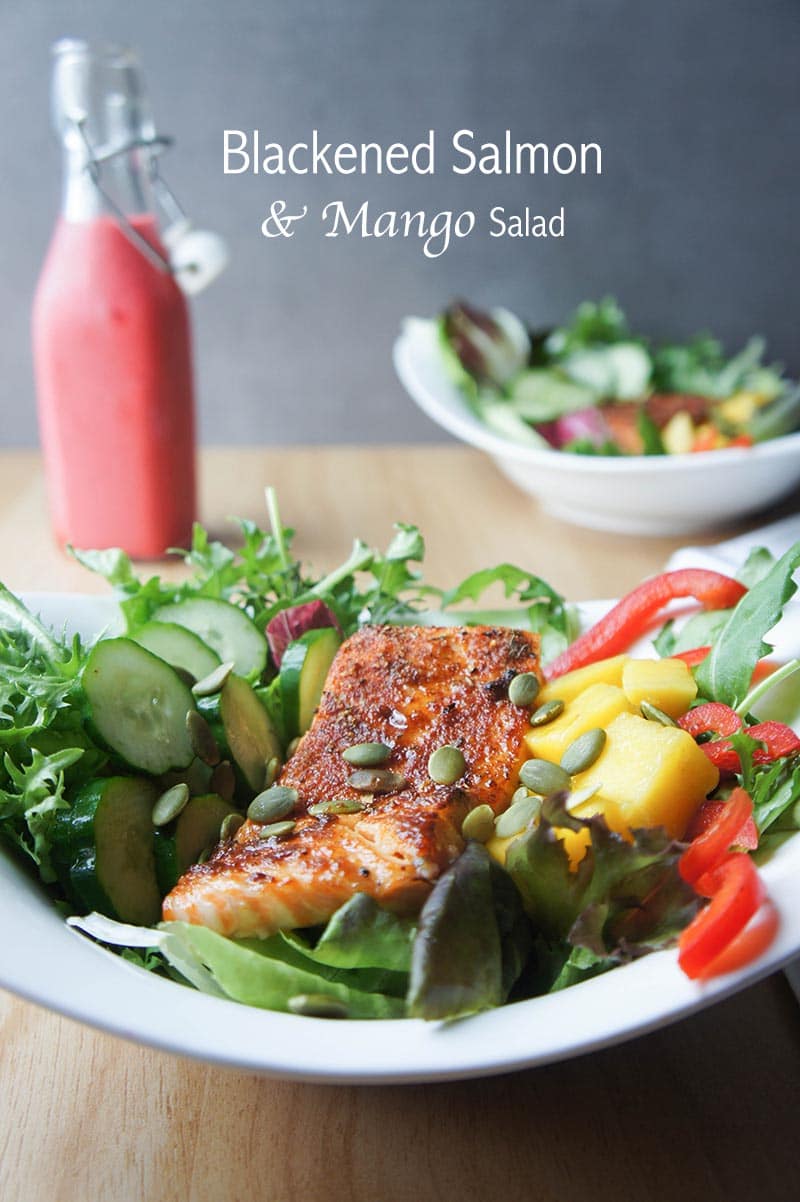Blackened Salmon and Mango Salad